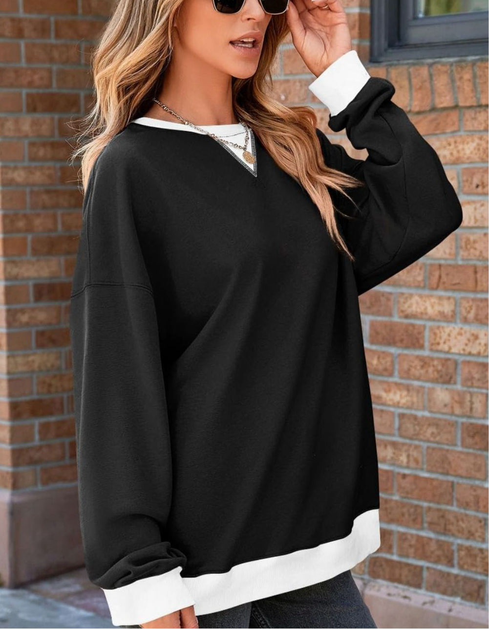 Millie Contrast Trim Sweatshirt