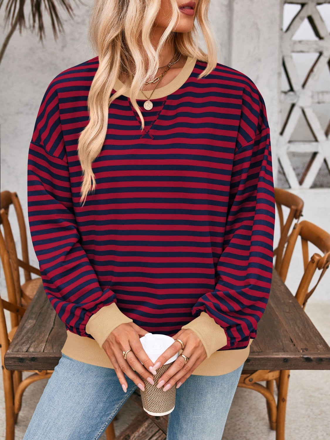 Carmen Contrast Sweatshirt