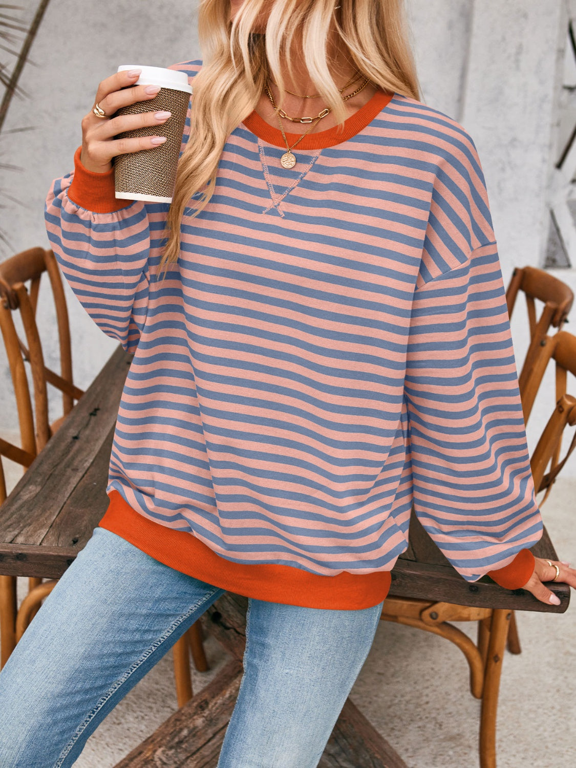 Carmen Contrast Sweatshirt