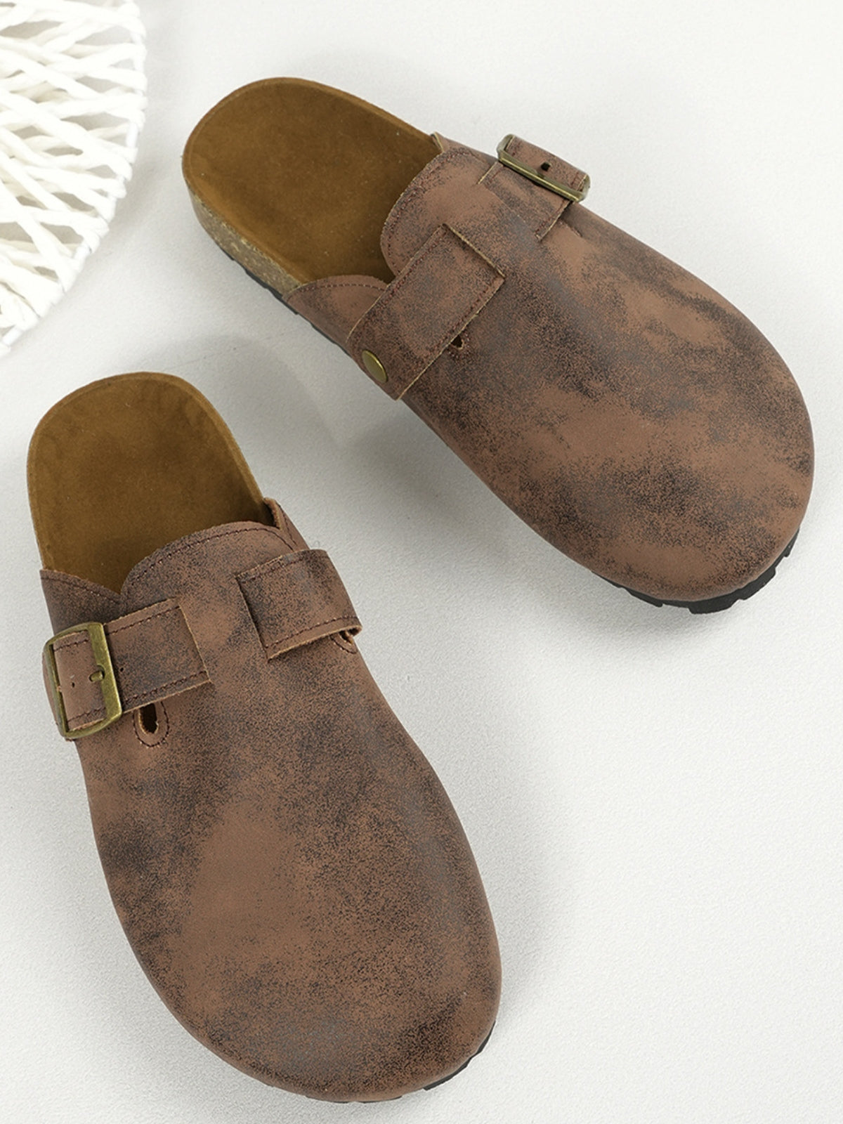 McKenna Round Toe Buckle Slip-Ons