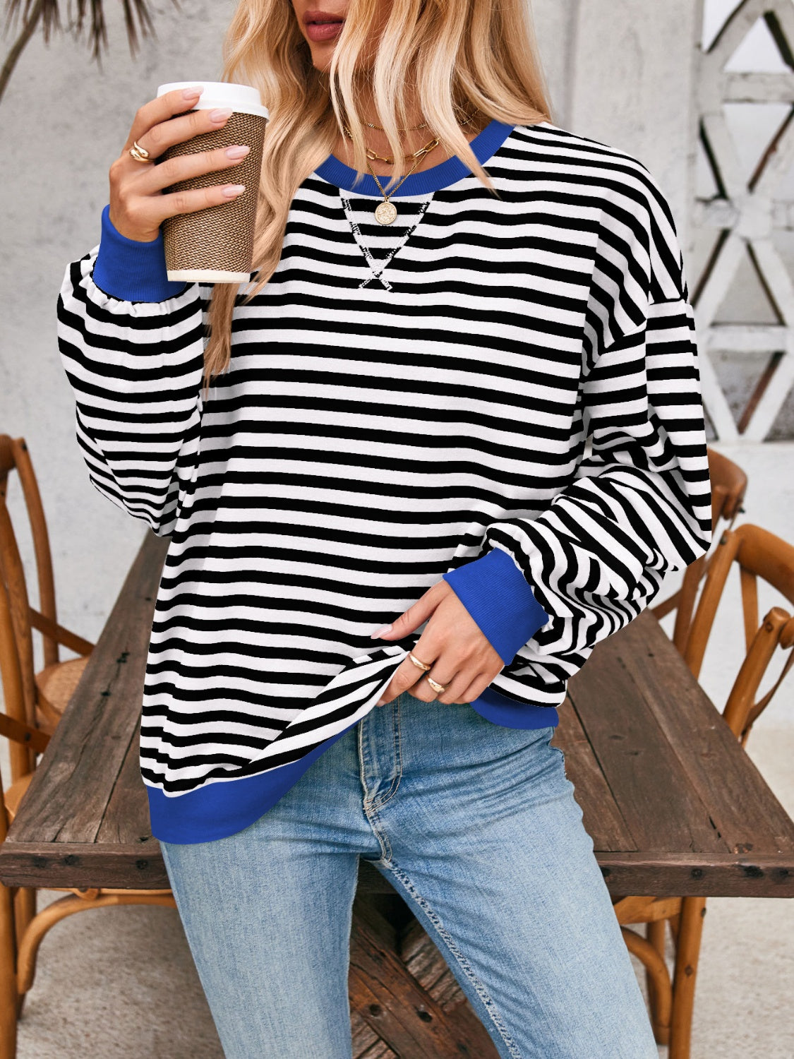 Carmen Contrast Sweatshirt