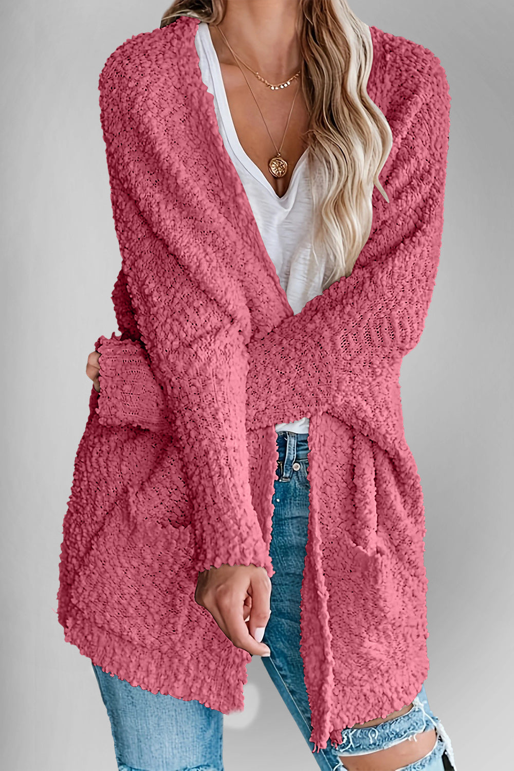 Laney Cardigan- Rose