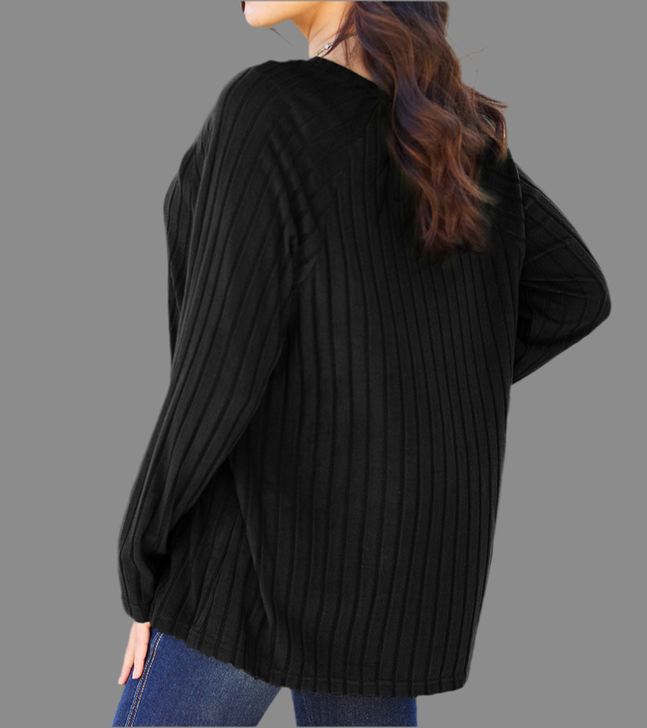 Brenna Ribbed Long Sleeve Top