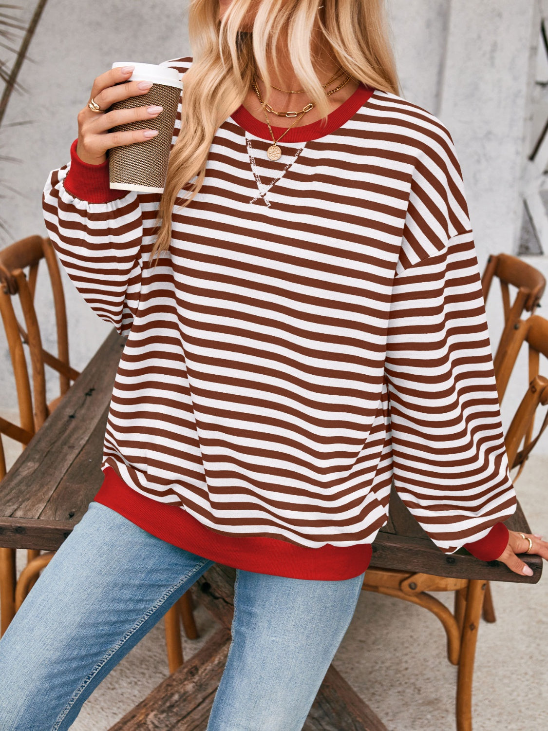 Carmen Contrast Sweatshirt