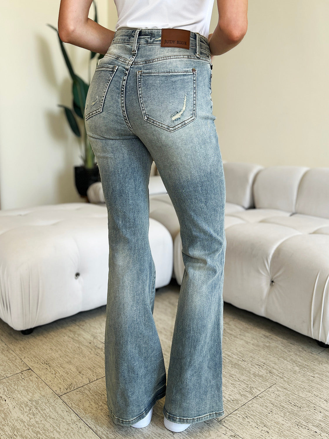 Judy Blue Mid Rise Flare Jeans