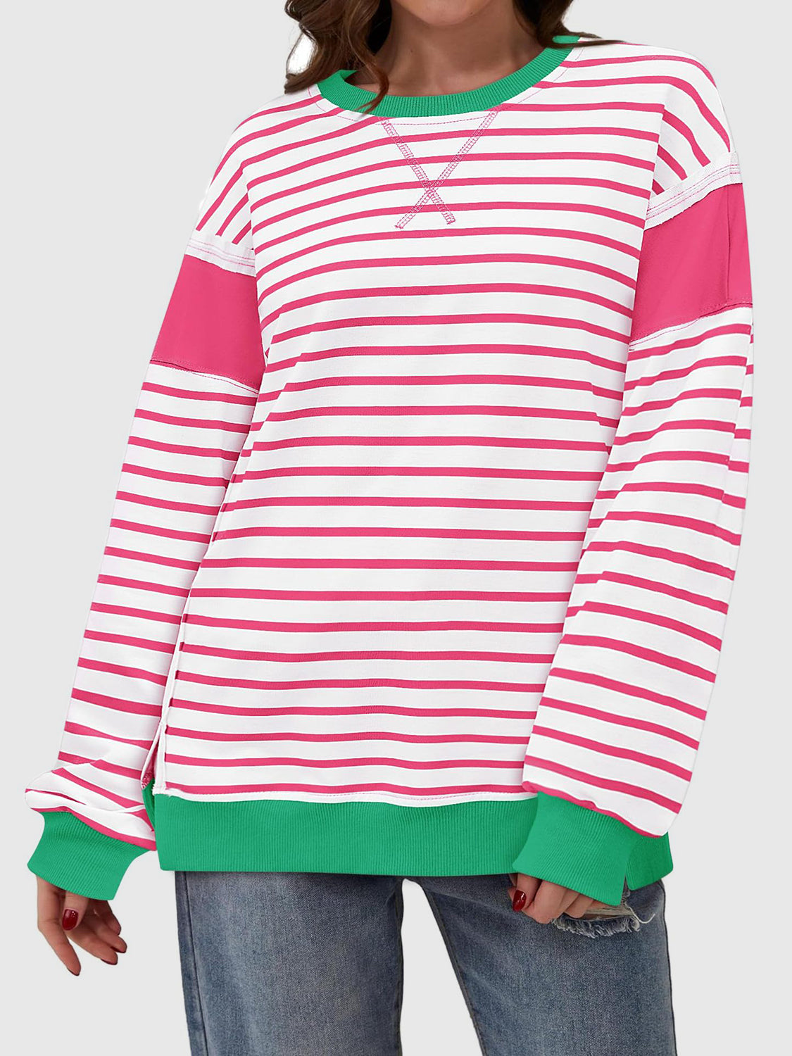 Audrey Striped Sweatshirt