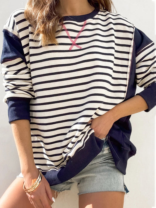 Audrey Striped Sweatshirt