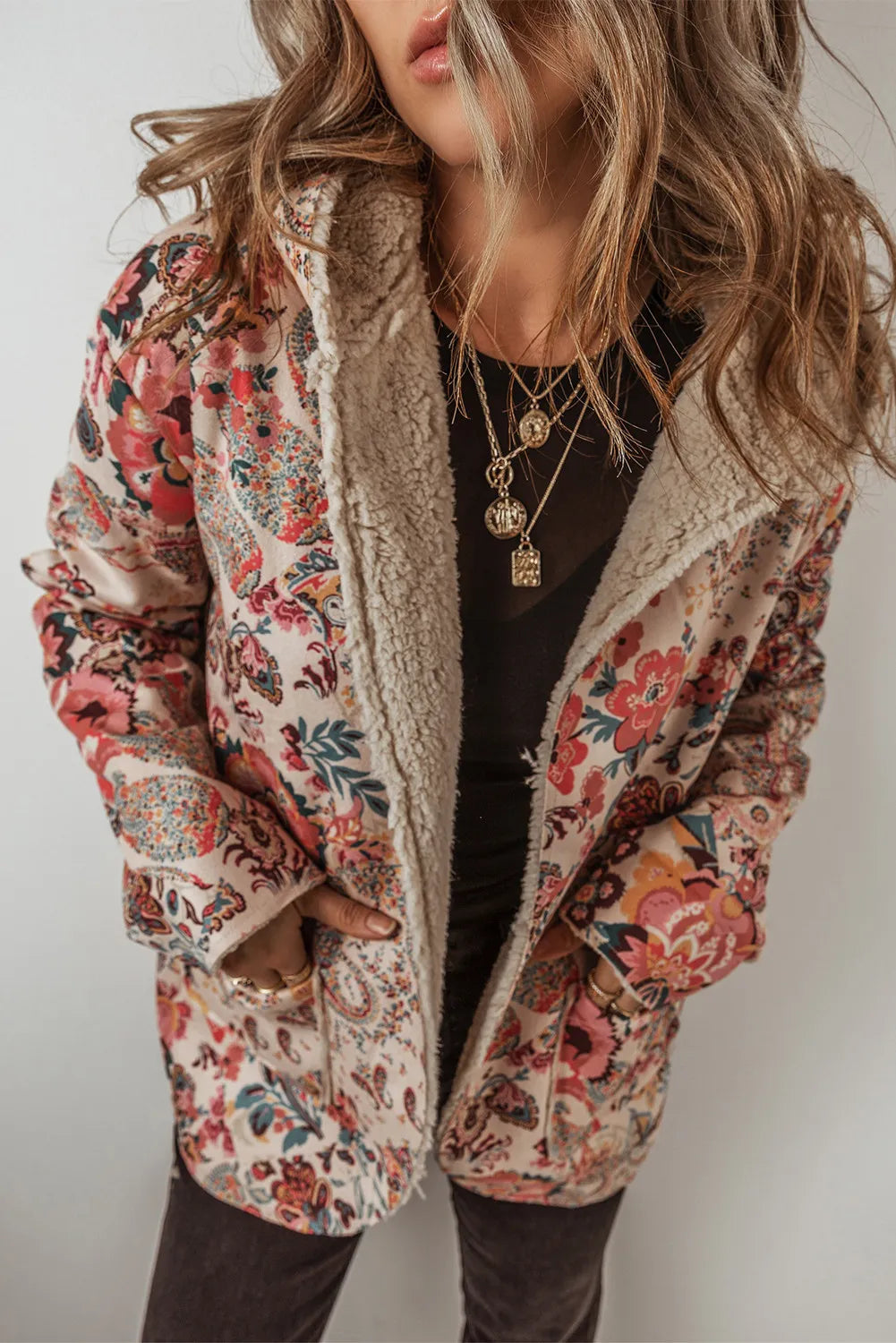 Selena Floral Zip Jacket