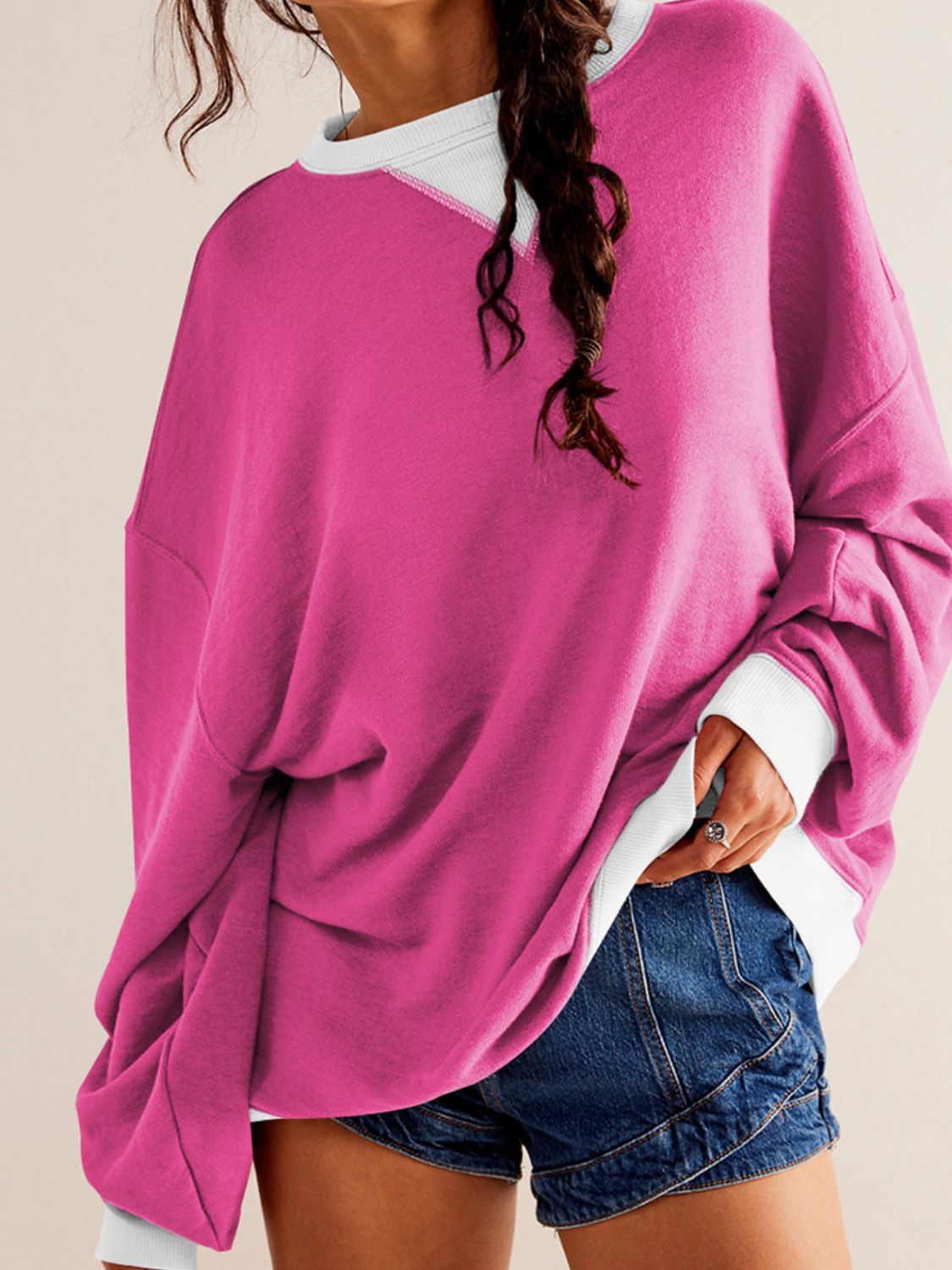 Millie Contrast Trim Sweatshirt