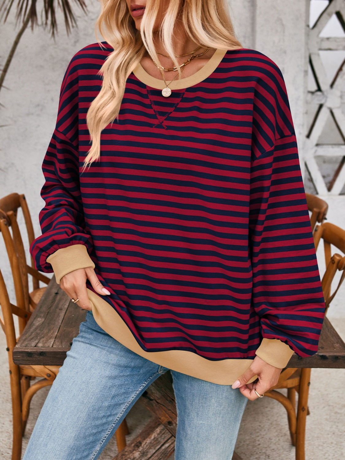 Carmen Contrast Sweatshirt