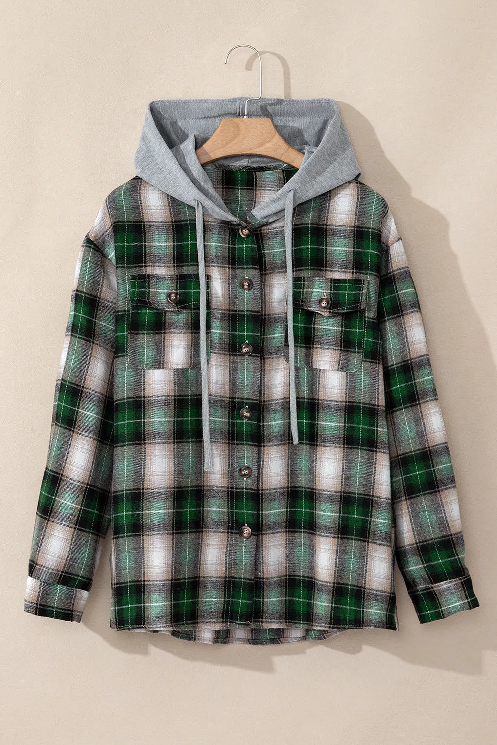 Alexis Plaid Hooded Jacket